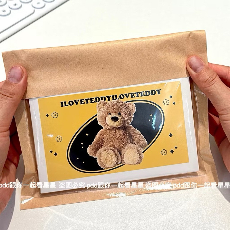 🍪พร้อมส่ง!ถุงกระดาษคราฟท์ หน้าต่างใส แพค10ชิ้น สีน้ำตาล ห่อของขวัญ แพคการ์ด สวยมาก ขนาดใหญ่ - รูปที่ 3