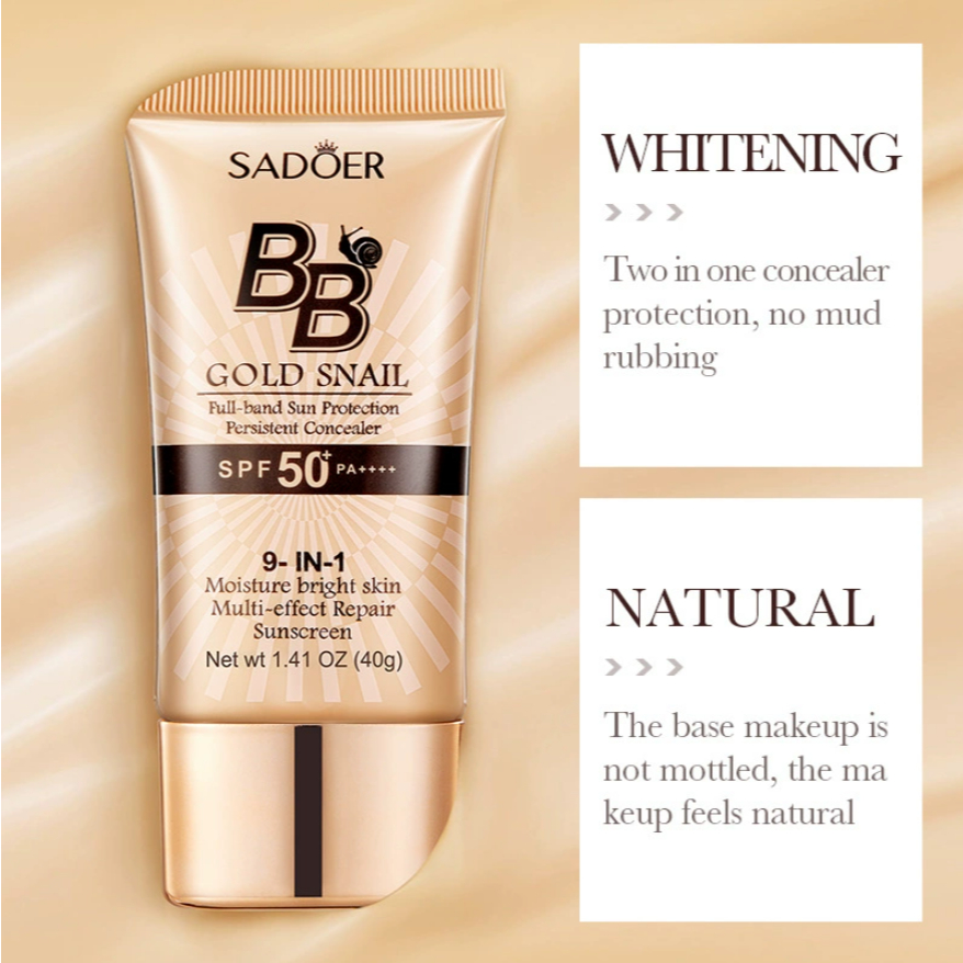 SADOER BB GOLD SNAIL Full-band Sun Protection SPF50 PA+++