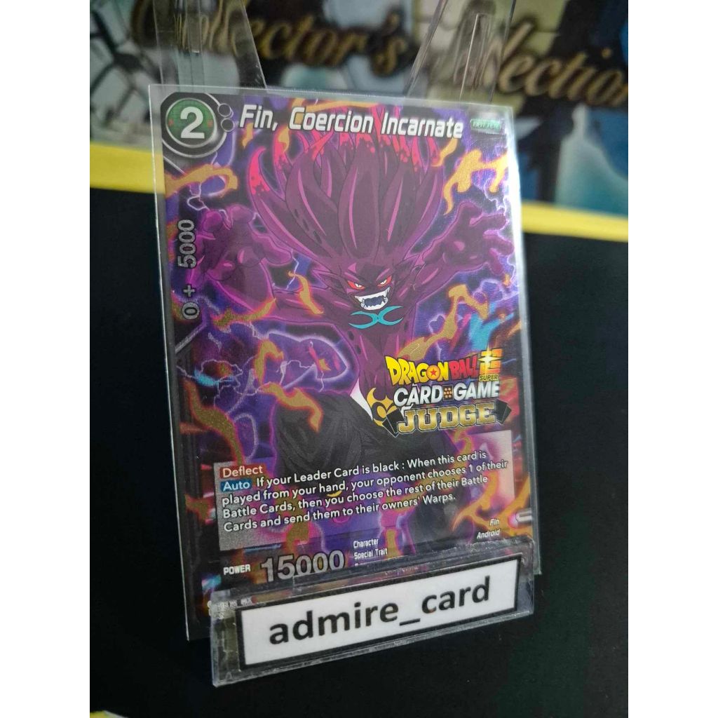 Dragon Ball Super Card Game Fin, Coercion Incarnate (Judge) BT15-128 SR ฟรอย Foil การ์ด ดราก้อนบอล c