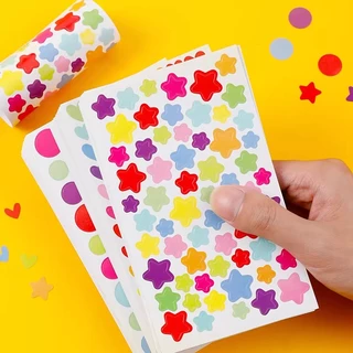 [พร้อมส่ง] สติ๊กเกอร์ DIY น่ารัก หัวใจ วงกลม ดาว การ์ตูน Love Star Heart วาเลนไทน์ Cute Valentine Sticker ติด ตกแต่งสมุด