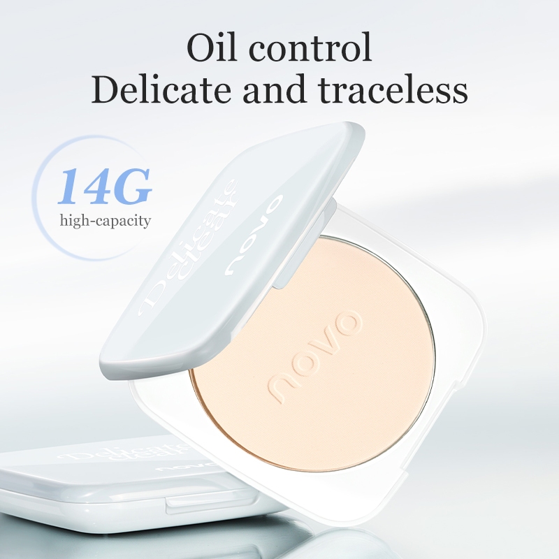 6488 (ใหม่/แท้) NOVO POWDER แป้งพัฟ คุมมัน เบลอรูขุมขน ปรับผิวสว่างใส ติดทน กันน้ำ 14g