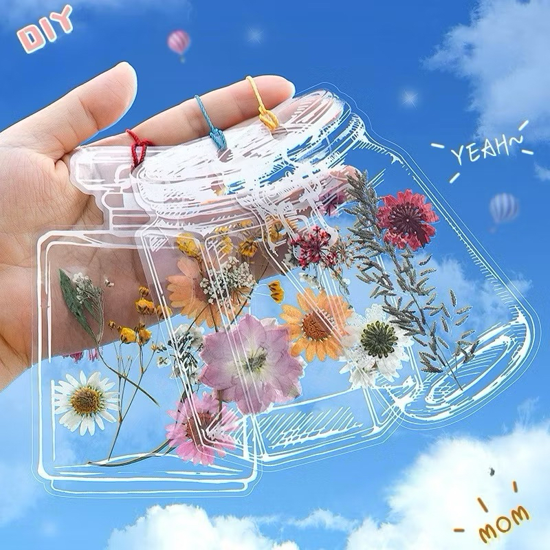 ‼️พร้อมส่ง‼️ขวดแก้ว Series สติกเกอร์ Journal Deco DIY โปร่งใสขวดไซส์ L ราคา/ชิ้น