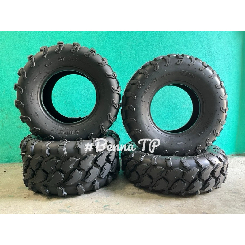 23x7-10/22x10-10.ยางเอทีวีขอบ10ลายหนอน  ล้อเอทีวีขอบ10 หน้า23*7-10และ หลัง22*10-10 (ราคาต่อ 1 เส้น)