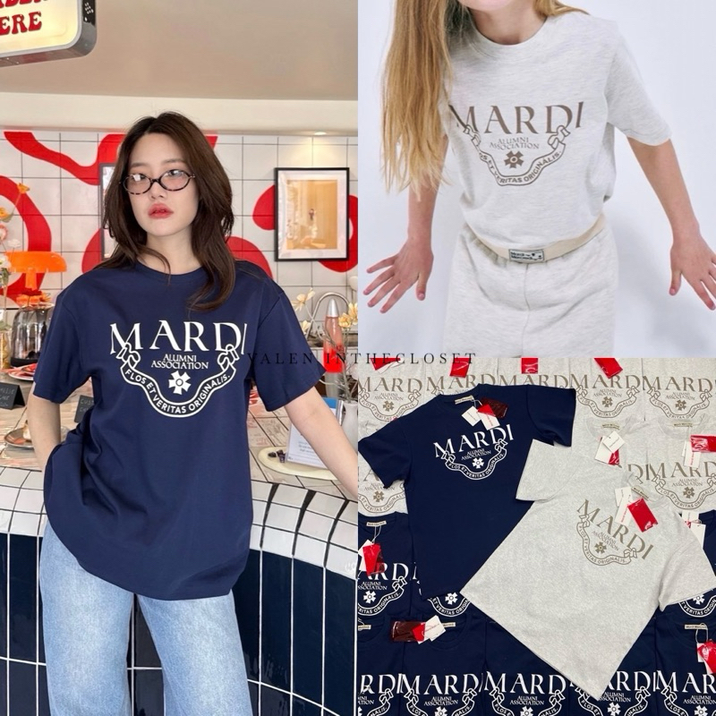Mardi logo t-shirt เสื้อยืดแบรนด์ดังเกาหลี ลายใหม่ งานแบรนด์เกาหลี งานสกรีนอย่างดี
