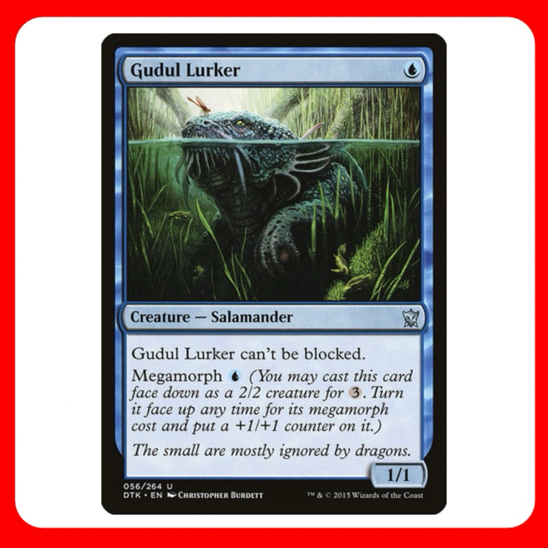 [MTG] Gudul Lurker [DTK] [BLUE] [UNCOM] [NORMAL] [ENG] (การ์ดเมจิค / Magic the Gathering) [EDH]