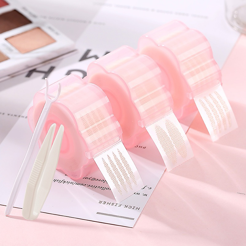 พร้อมส่ง ส่งจากไทย 1-2 วัน เทปติดตาสองชั้น ม้วน 360 ชิ้น ใช้น้ำติด