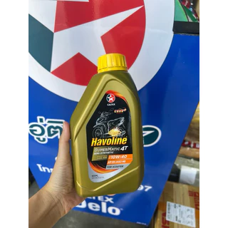 น้ำมันเครื่อง Caltex Havoline ซุปเปอร์เมติก 4T รถออโตเมตริก 10W-40 0.8 L