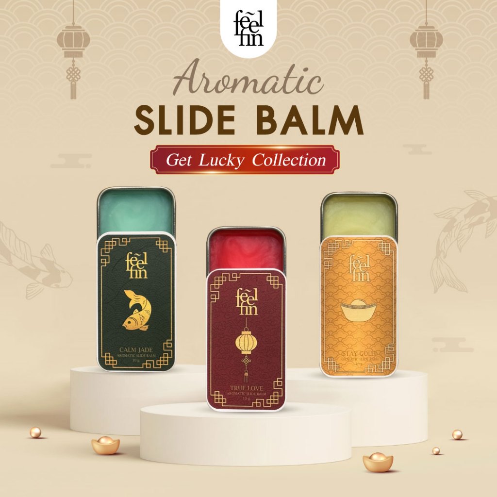 FeelFin – อโรม่าบาล์ม ตรุษจีนคอลเลคชั่น  Aromatic Slide Balm Get Lucky Collection