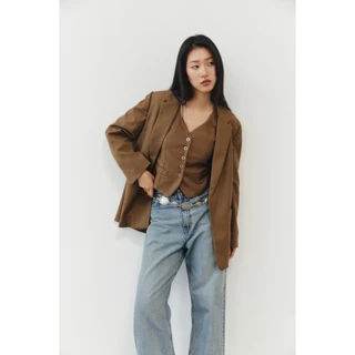 STUDIO UNKNOWN - Eva Oversized Blazer เบลเซอร์ซับในรีดกาวทั้งตัว