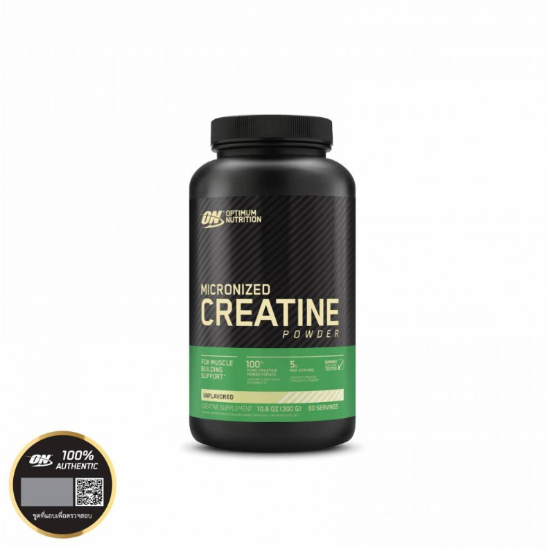 Optimum Nutrition Creatine เพิ่มกล้ามเนื้อ เพิ่มพลัง 300กรัม