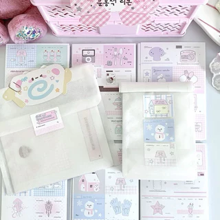 ✨🍒พร้อมส่ง!สติ๊กเกอร์ซีล ขนาดเล็ก แพค20ชิ้น สีพาสเทล ลายน่ารัก สไตล์เกาหลี