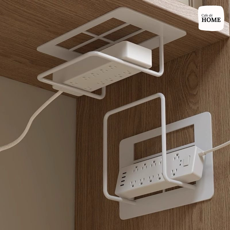 อุปกรณ์จัดเก็บปลั๊ก สายไฟ และจัดเก็บ Router เราเตอร์ อุปกรณ์จัดเก็บปลั๊ก และสายไฟ แบบติดผนัง