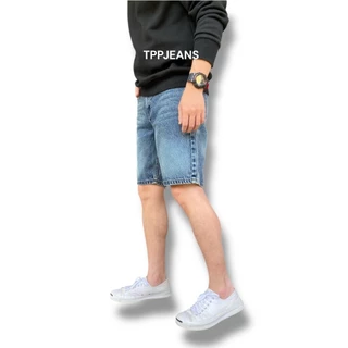 JEANSEXPRESS Short's Jeans กางเกงยีนส์ขาสั้นชาย ทรงเหนือเข่า สีบลูยีนส์ฟอก เป้าซิป Size 28-38 รับชำระปลายทาง