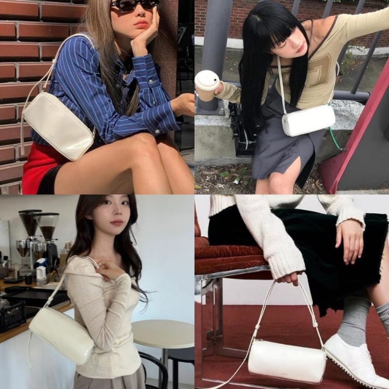 กระเป๋าสะพาย chunky bag ตัวสายปรับได้ น้ำหนักเบา ใส่ใบยาวได้ จุของเว่ออ