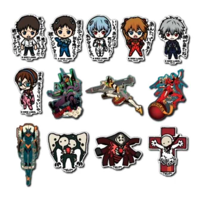 [Direct from Japan] B - SIDE LABEL Sticker / Evangelion Japan NEW