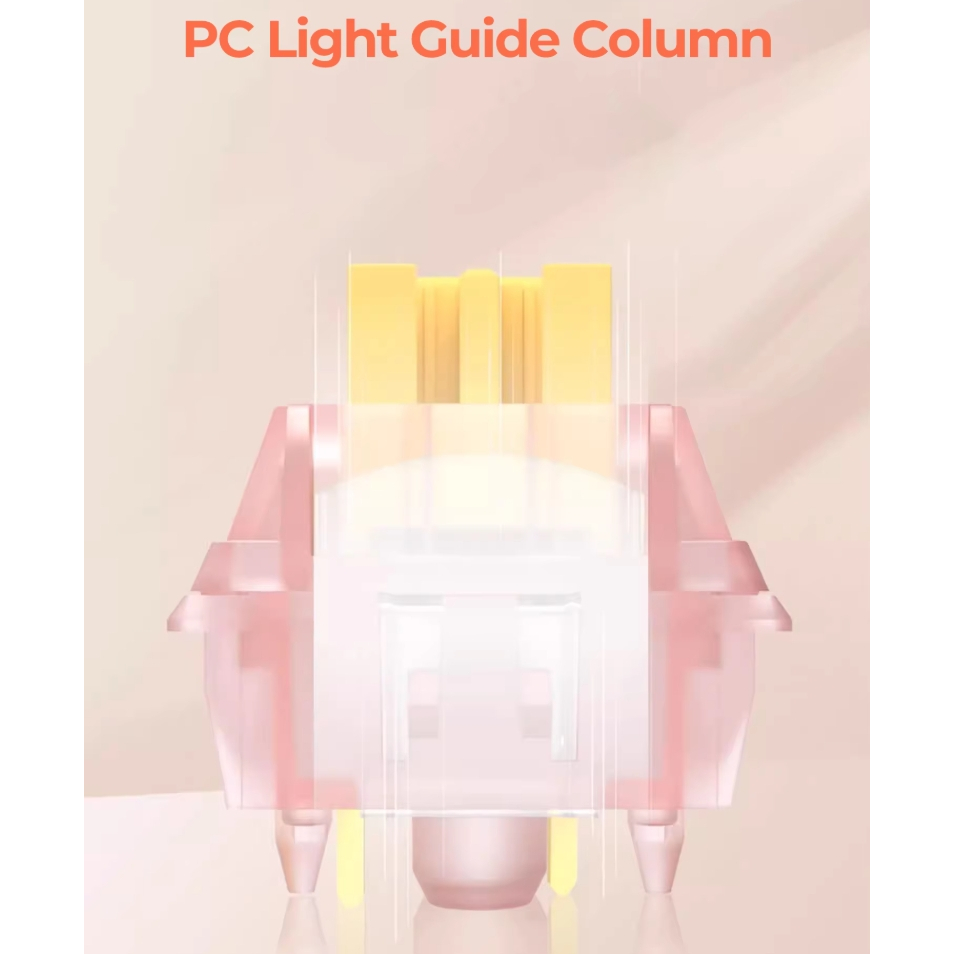 [PRE ORDER] สวิตช์คีย์บอร์ดเกมมิ่ง Outemu Peach V3 | Linear เงียบ | Pre-Lubed | Hot-Swap | Mechanical Switch ราคา ถูกที่สุด ดีลบีเคเค แกลเลอรีภาพที่ 6