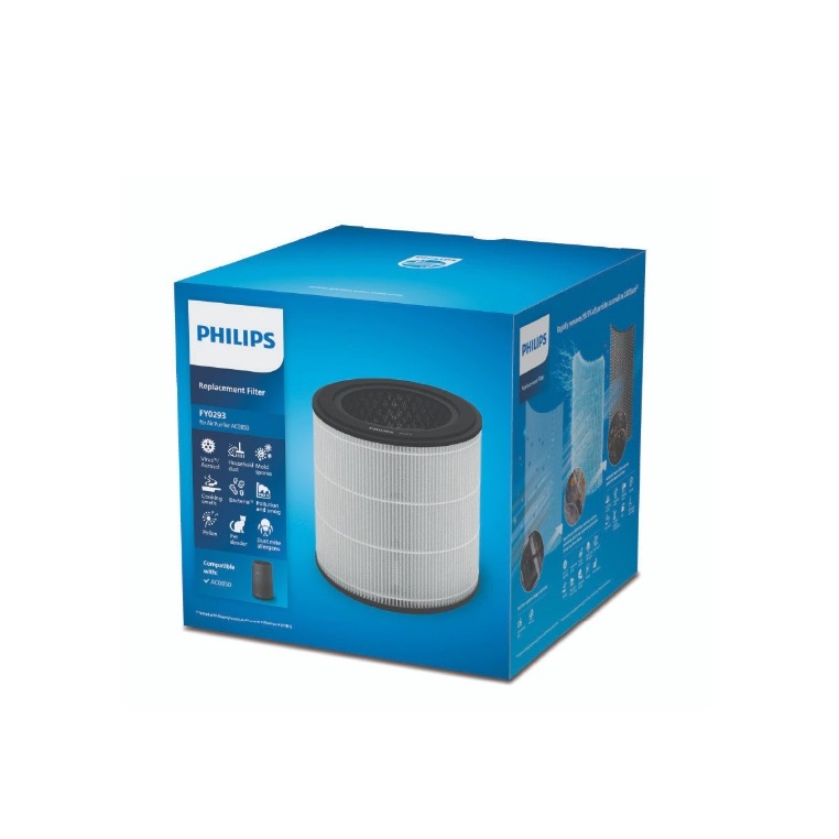 Philips แผ่นกรอง NanoProtect HEPA 3 in 1 FY0293/30 สำหรับเครื่องฟอก AC0850 ของแท้
