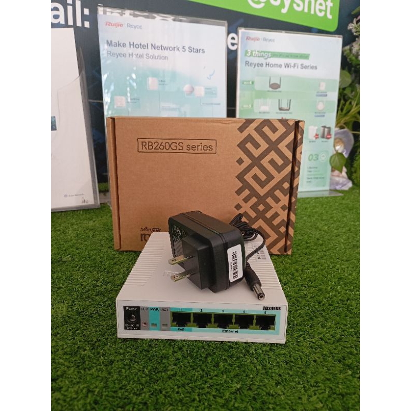 ออกใบกำกับภาษีได้ RB260GS Mikrotik Smart Switch 5 Port Gigabit