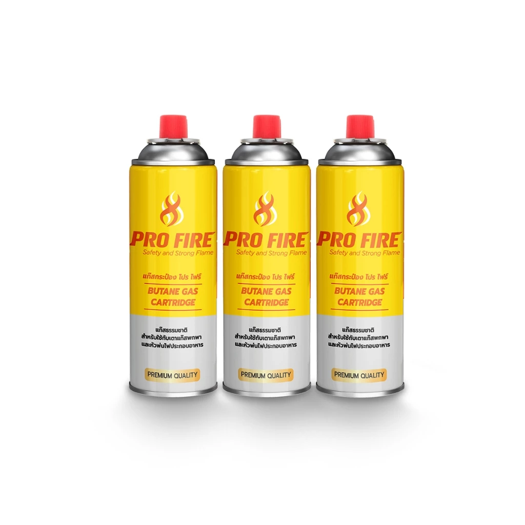แก๊สกระป๋อง Pro Fire 250 กรัม แพ็ค 3 กระป๋อง thumbnail 4