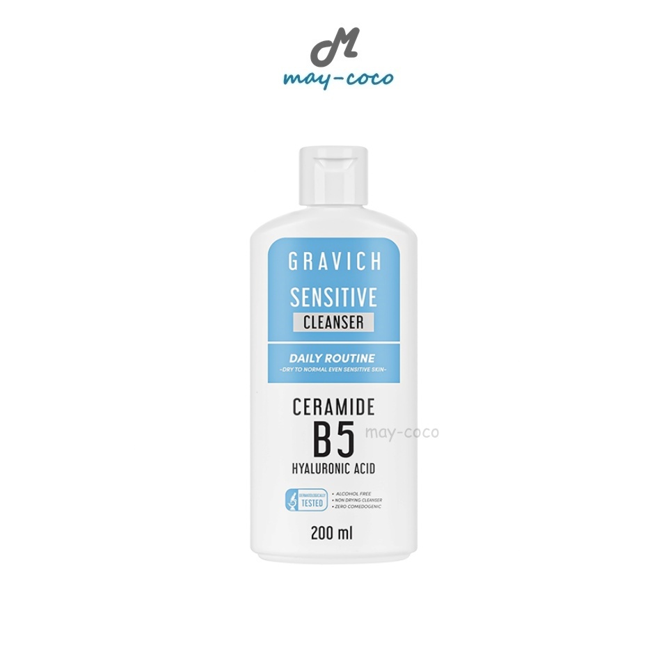 ถูก/แท้/มีไลฟ์ เจลล้างหน้า Gravich Moisture Daily Sensitive Cleanser คลีนเซอร์ ล้างหน้า ทำความสะอาดห