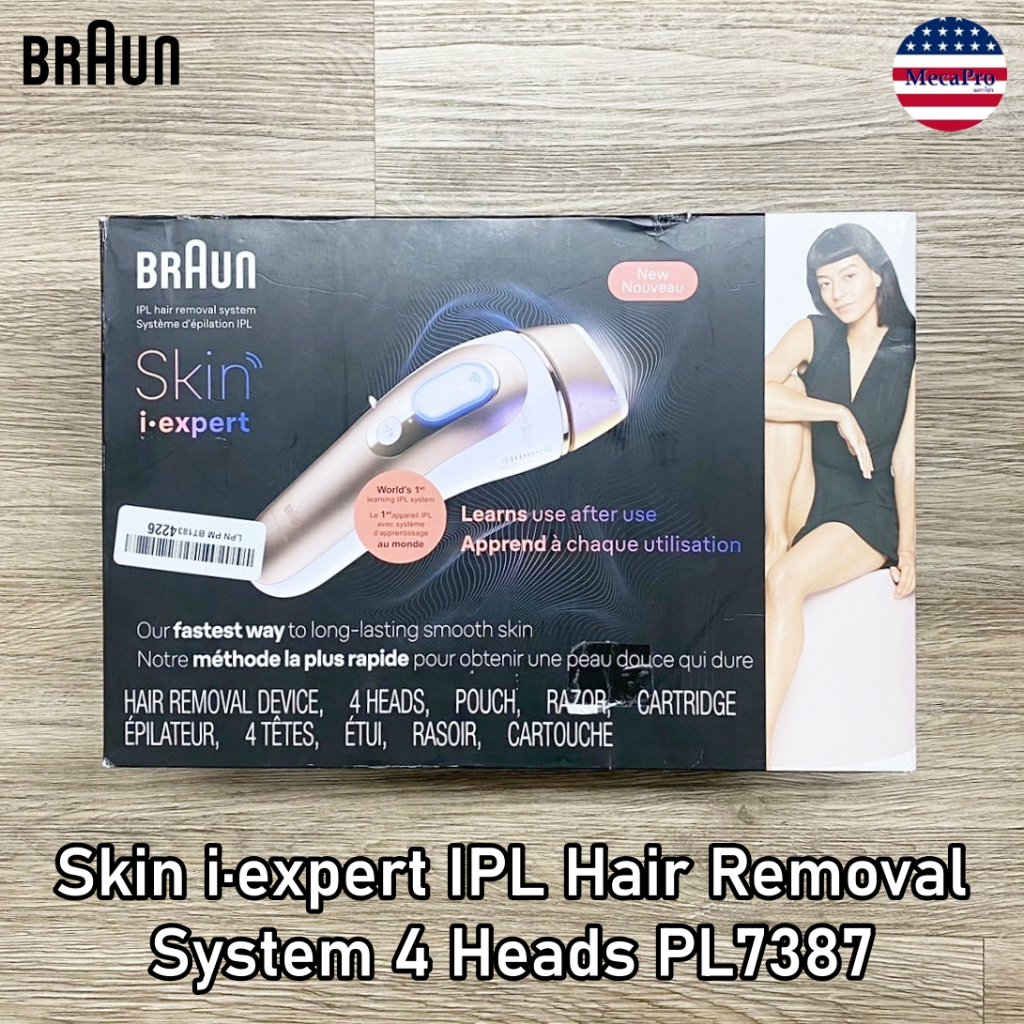 Braun® Skin i·expert IPL Hair Removal System 4 Heads PL7387 เครื่องเลเซอร์กำจัดขน