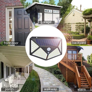 LED ไฟติดผนัง ไฟโซล่าเซลล์พลังงานแสงอาทิตย์ Solar motion sensor light PAE100