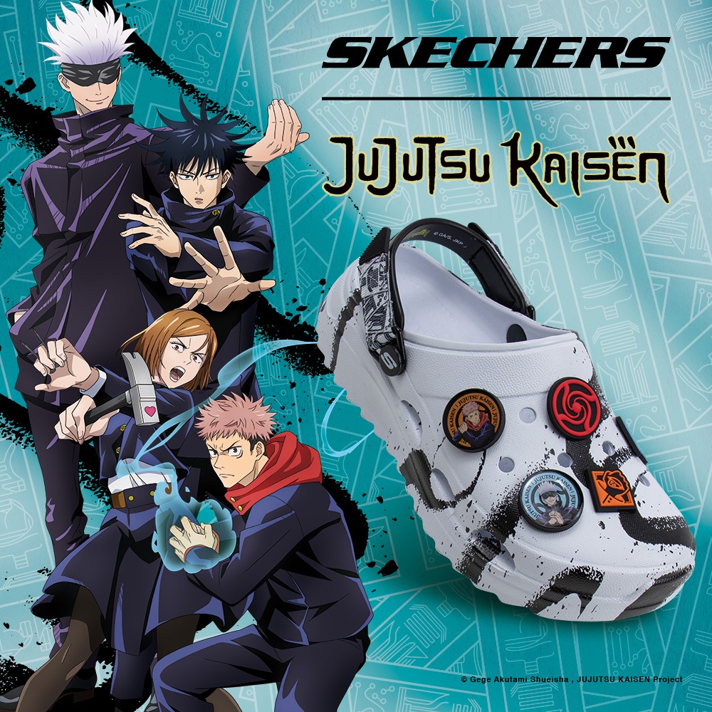 Skechers สเก็ตเชอร์ส รองเท้าผู้หญิง Women Jujutsu Kaisen Foamies Surge - 800026-WHT