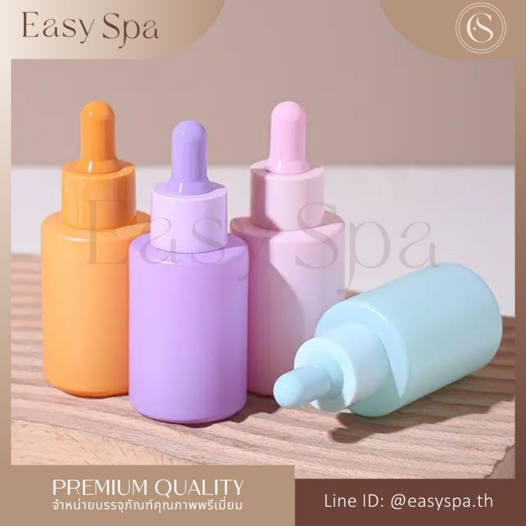 (โค้ดสุดคุ้ม!) คละสีได้ ขวดเซรั่ม ขวดดรอปเปอร์ ขวดหยดเซรั่ม Dropper ขนาด 30ml 30ml Glass Dropper Bottle ขวดแก้วใส่เซรั่ม