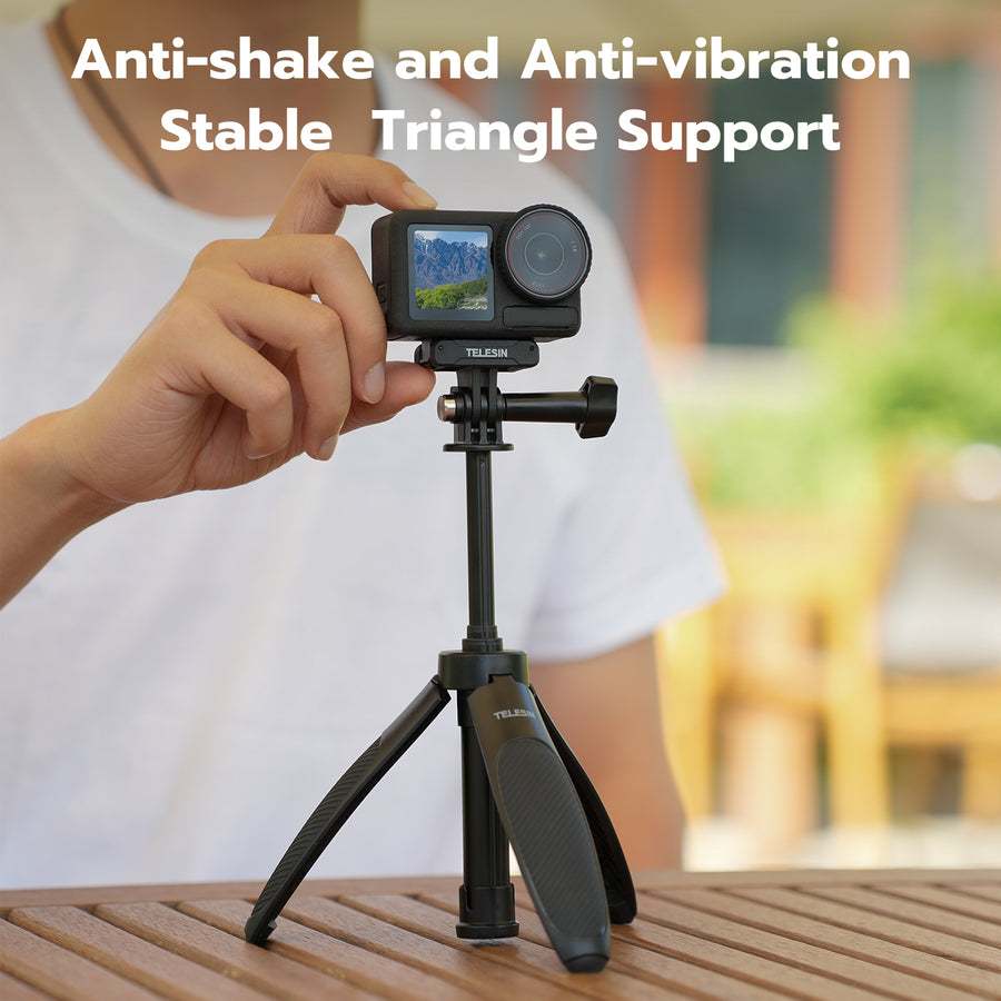 Telesin S1-MNP-01 Mini tripod Selfie Stick ขาตั้งกล้องขนาดพบพาสำหรับ GoPro / DJI / Action Camera
