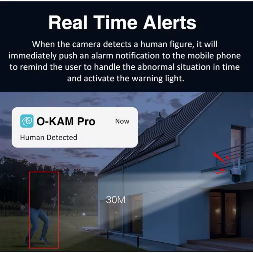 VSTARCAM C622DR กล้องวงจรปิดไร้สาย ความละเอียด 3MP 1296p เลนส์กล้องคู่ กลางคืนภาพสี Ai + ตรวจจับคน และ สัญญาณแจ้งเตือน - รูปที่ 3