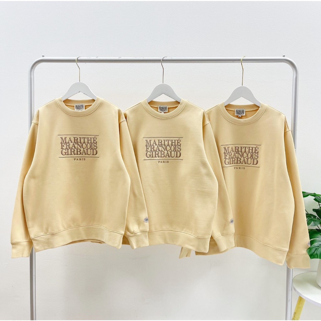 Marithe Classic Logo Sweatshirt (Yellow)