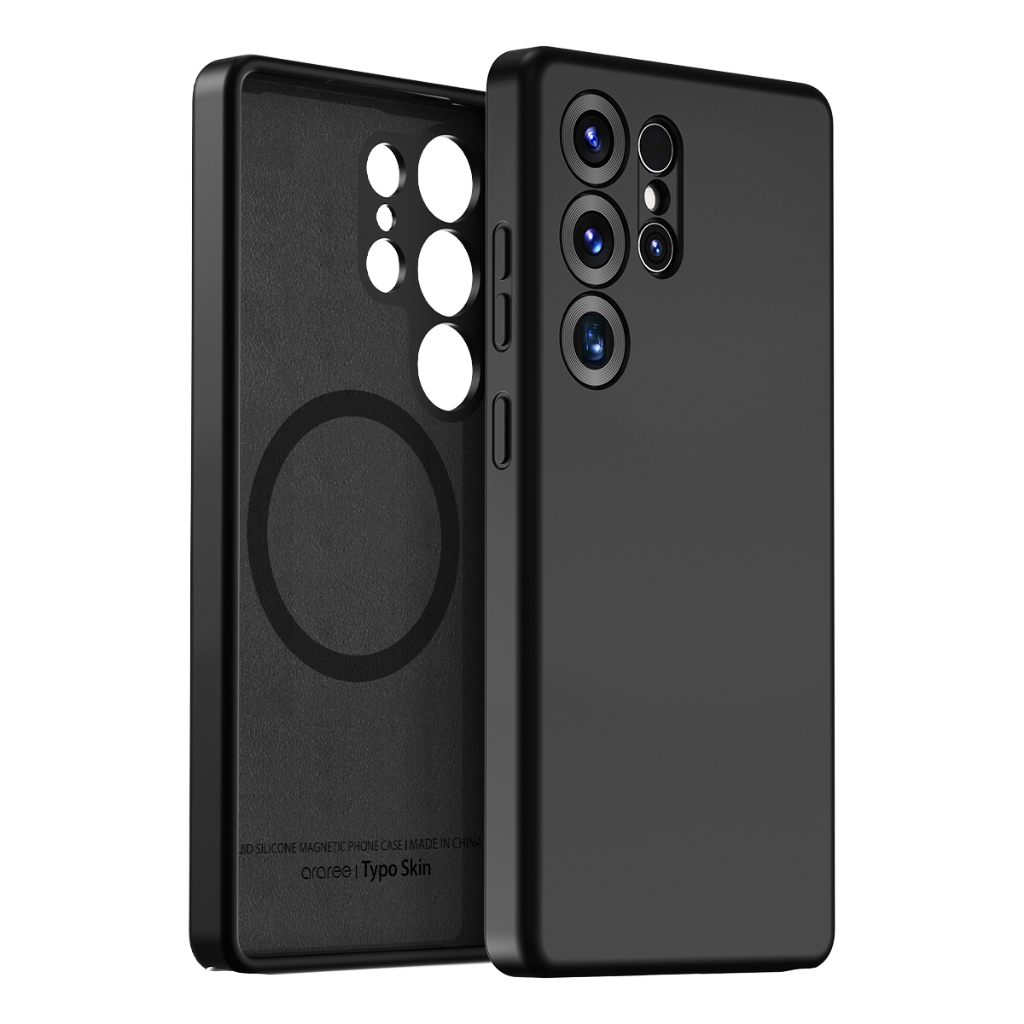 ARAREE TYPO SKIN M เคส Liquid silicone เนื้อนุ่ม บาง เบา สำหรับ Samsung Galaxy S25 Series