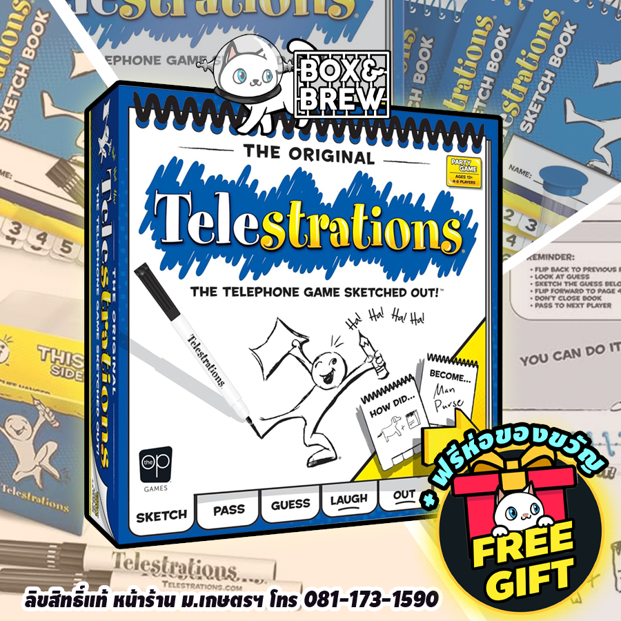 วาดวาดทายทาย Telestrations (EN/CN) board game บอร์ดเกม