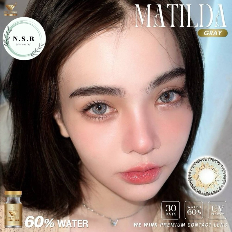 คอนแทคเลนส์ Wewink : Matilda เลนส์สายฝอ ตาเพชร บิ๊กอาย [ฝาทอง]