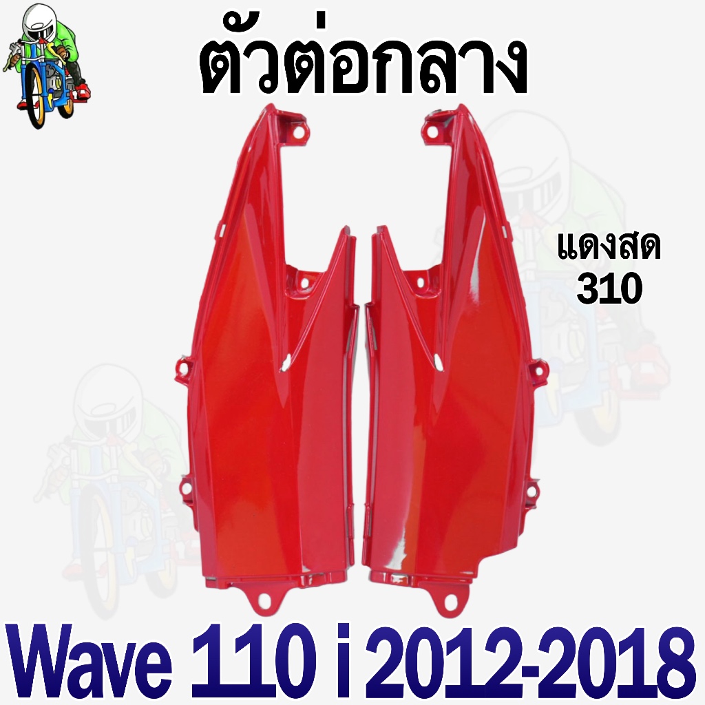 ตัวต่อกลาง WAVE 110 i (2012-2018) ชิ้นส่วนแต่ง สีสวย (งานABS) - รูปที่ 3