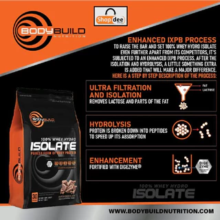 Bodybuild Nutrition Whey Protein Hydrolyzed 100% Whey Isolate - เวย์โปรตีน เวย์ ไฮโดรไอโซเลท สูตรลีน