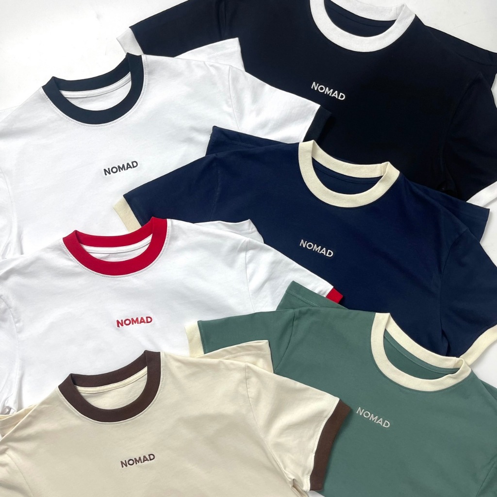 NOMAD RINGER TEE V7.เสื้อยืดรูปทรงสวย