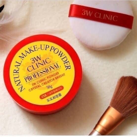 3W Clinic Professional Natural Make-Up Powder Crystal Creator Bright 30 g แป้งป่าตองในตำนาน!! แป้งฝุ