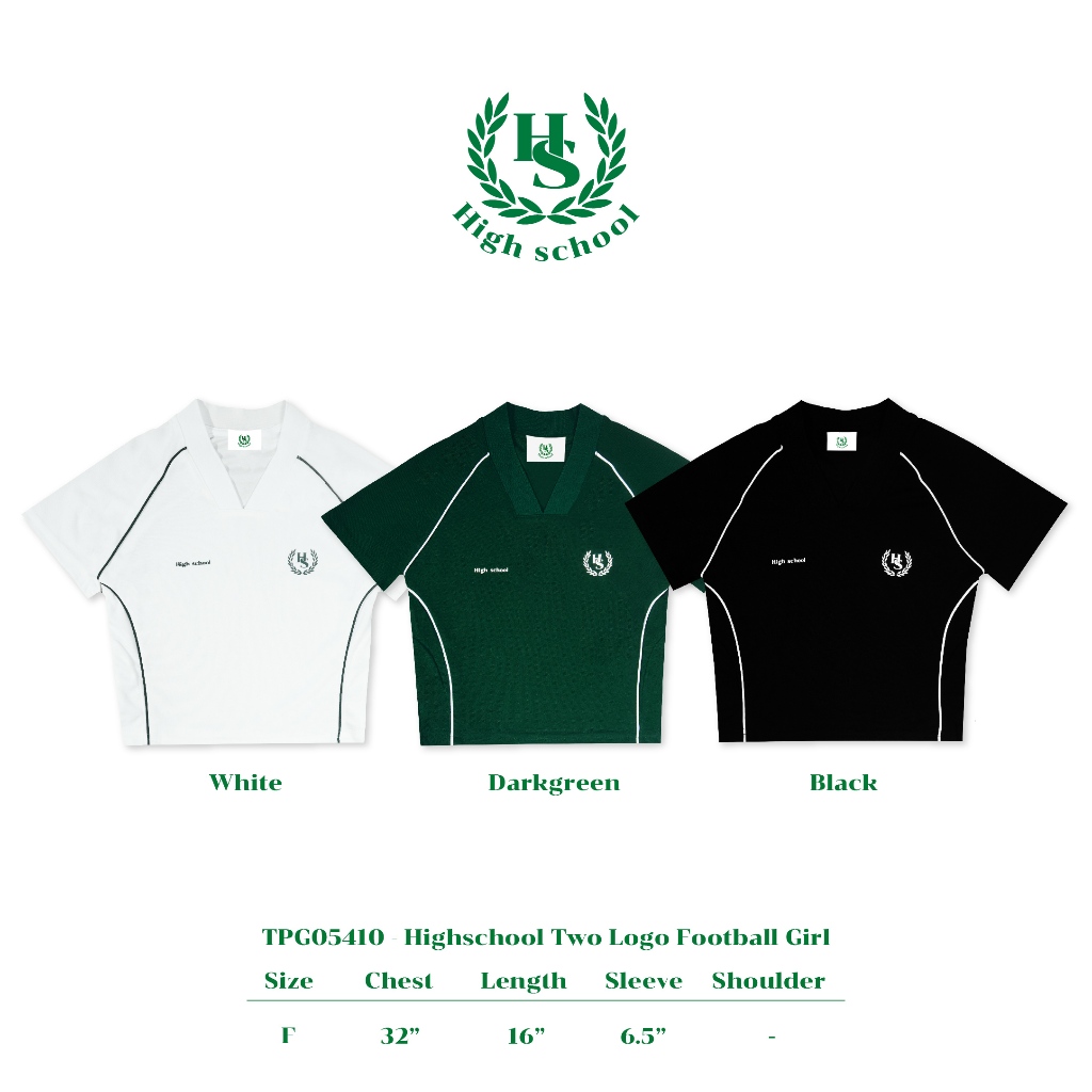 Highschool - TPG05410 เสื้อฟุตบอลหญิงไฮสคูล Two logo
