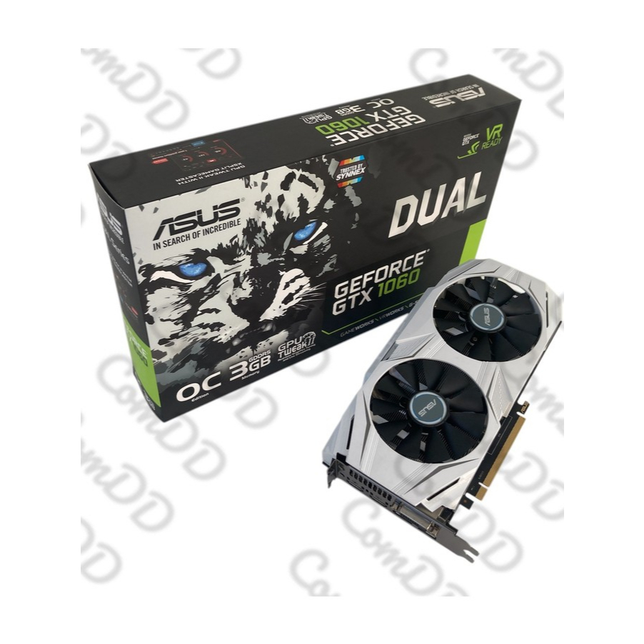 การ์ดจอ​ ASUS GTX 1060 3GB (มือสอง) การ์ดจอต่อไฟเพิ่ม 6 pin มีกล่องทุกใบ ComDD