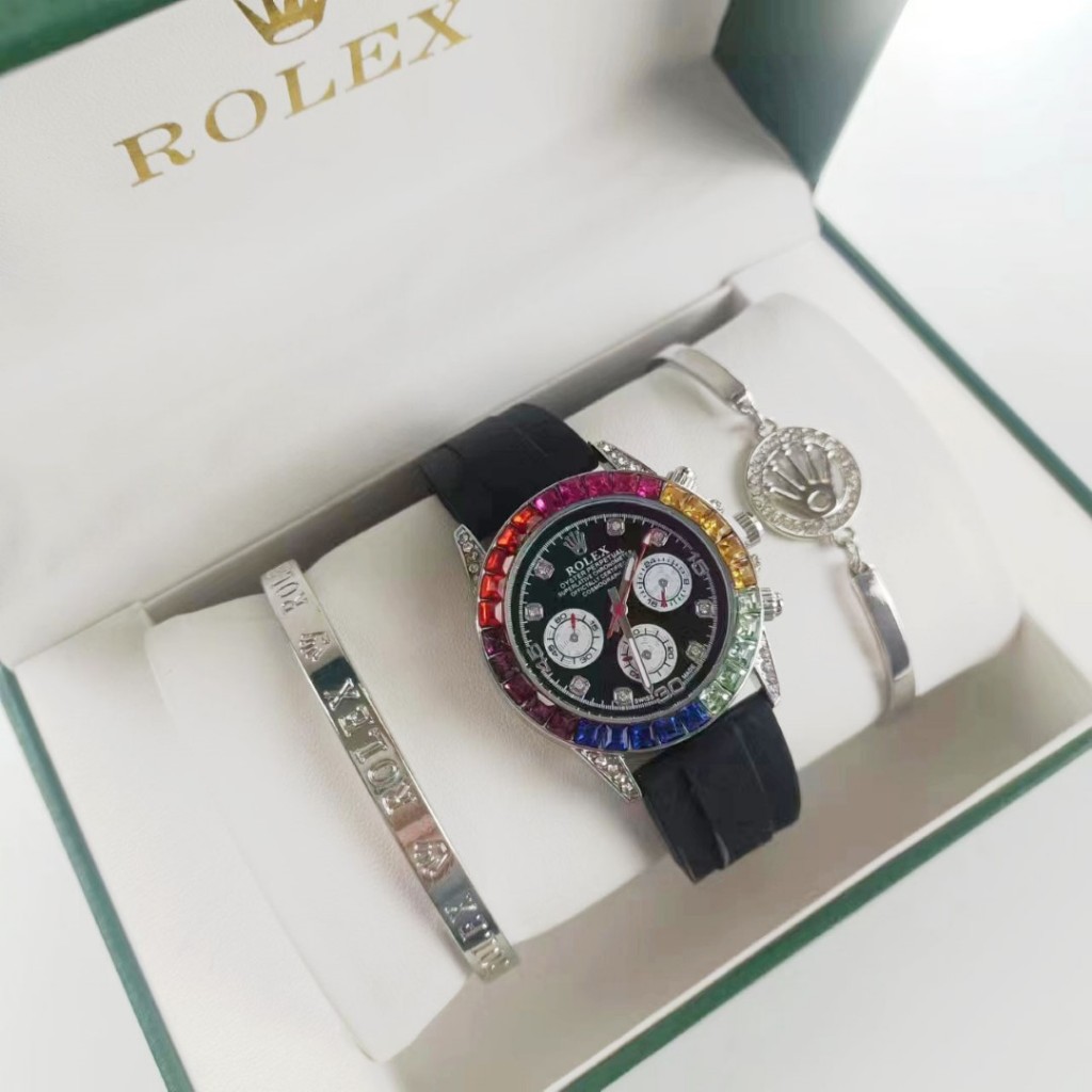 นาฬิกา cross ผู้ชายนาฬิกาปฏิทินแฟชั่นอย่างซิลิโคน rolex