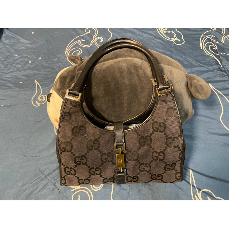 GUCCI Jackie monogram shoulder bag มือสอง ของแท้💯