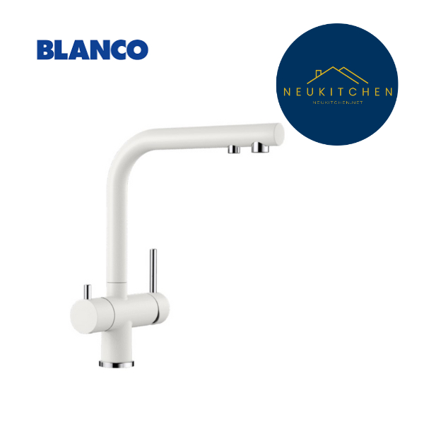 ก๊อกน้ำล้างจาน Blanco 495.50.076 BLANCO MIX FONTAS II BR WHITE/MIXER TAP - WHITE