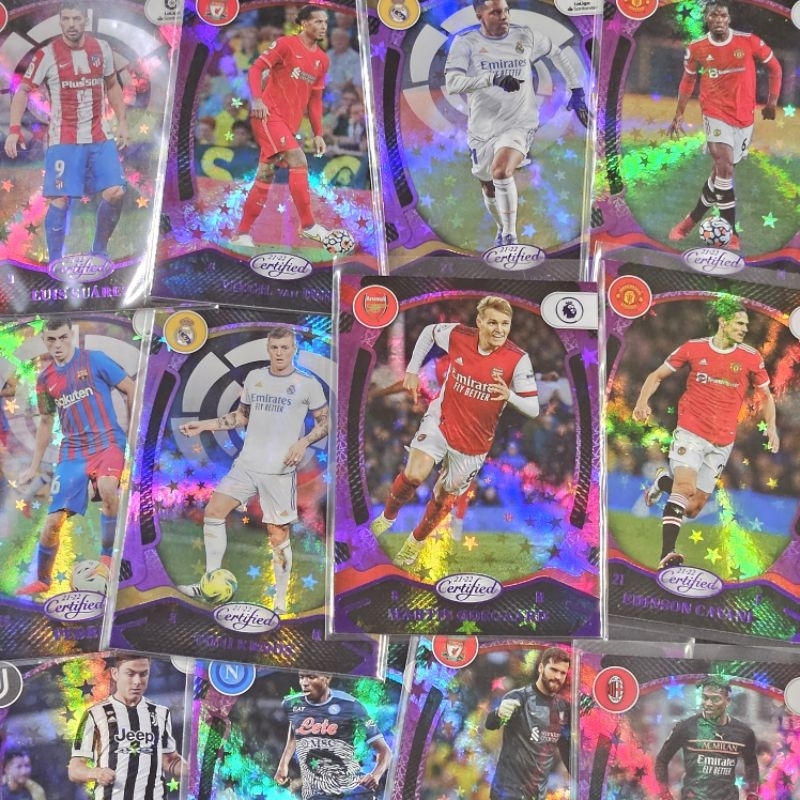 การ์ด Panini Soccer​​​ Certified​ Purple​ Star