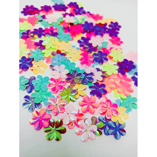 เลื่อมดอกไม้ ดอกไม้เล็ก ขนาด 15 มม. แพ็ก 120++ ชิ้น 🌸🌸 พร้อมส่ง
