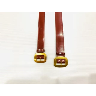 เข็มขัดนักเรียนชาย สีน้ำตาล ชั้นประถมศึกษาปีที่ 1-6 และมัธยมศึกษาปีที่ 1-6 สายหนังPU คุณภาพดี