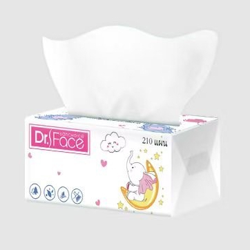 SMALL-ELE ทิชชู่ป๊อปอัพ 1 ห่อ ทิชชู่สีขาวไม่มีสารเรืองแสง ใช้เช็ดหน้าไม่เป็นขุย ขนาดพกพา