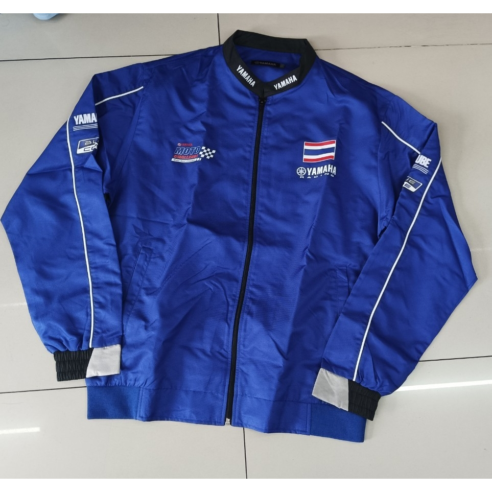JACKET YAMAHA RACING MOTOR SPORT เสื้อแจ็คเก็ต สีน้ำเงิน/เทา ยามาฮ่า ใหม่ป้ายห้อย ของแท้ศูนย์ KELA