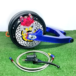 สวิงอาร์มอลูมิเนียมจักรยานไฟฟ้าแม่บ้าน รองรับล้อ14นิ้ว1000-3000Wแกนล้อM16X270MM