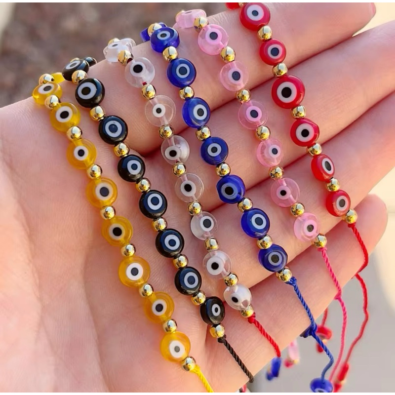 สร้อยข้อมือ Evil Eye 🧿 จากตุรกี สายเชือก